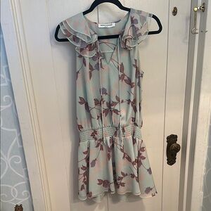 Amanda Uprichard smocked sundress with  ruffled color- women’s Small.